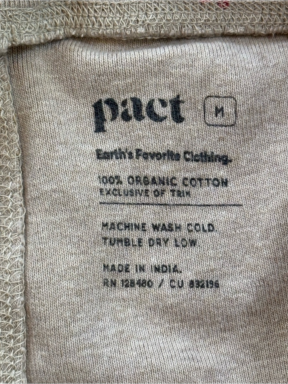 PACT Organic Cotton Gingerbread Christmas Pajama Set Women’s Medium Holiday - Picture 4 of 8